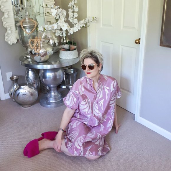 H&M Tops - NWOT H&M shimmery metallic tunic / dress Size XS